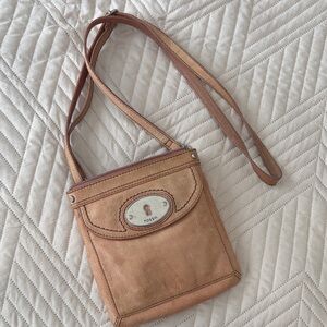 Fossil Light Brown Crossbody Bag